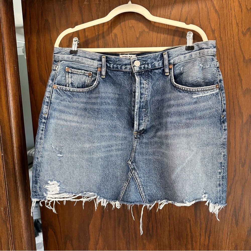 AGOLDE Denim Mini Skirt